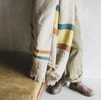 Mercurio Stripe Fouta Throw Libeco   