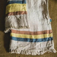 Mercurio Stripe Fouta Throw Libeco   