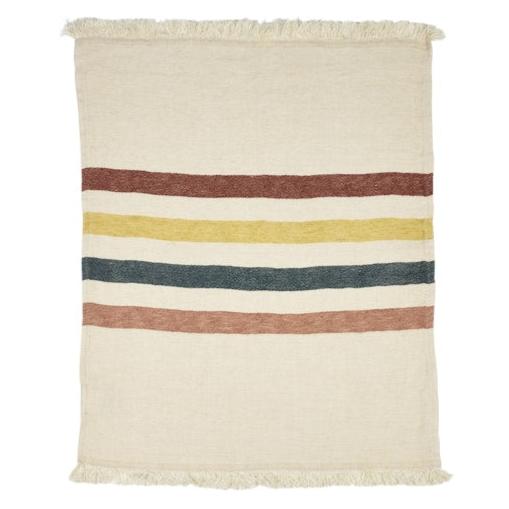 Lake Stripe Fouta Throw Libeco   