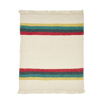 Summer Stripe Fouta Linen Throw Libeco   