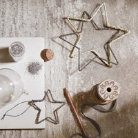 Glass Glitter Christmas Star Holiday Decor Tine K Home   