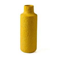 Papier Mache Vase Vase Kinta Yellow  