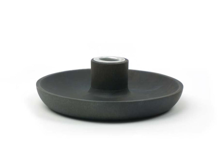 Saucer Candleholder, Black Candleholder Kinta Black  