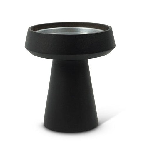 Mushroom Pillar Candleholder Collection Candle Sale Kinta 5" Black