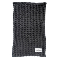 Organic Cotton Big Waffle Wash Cloth Wash Cloth The Organic Company Dark Grey  