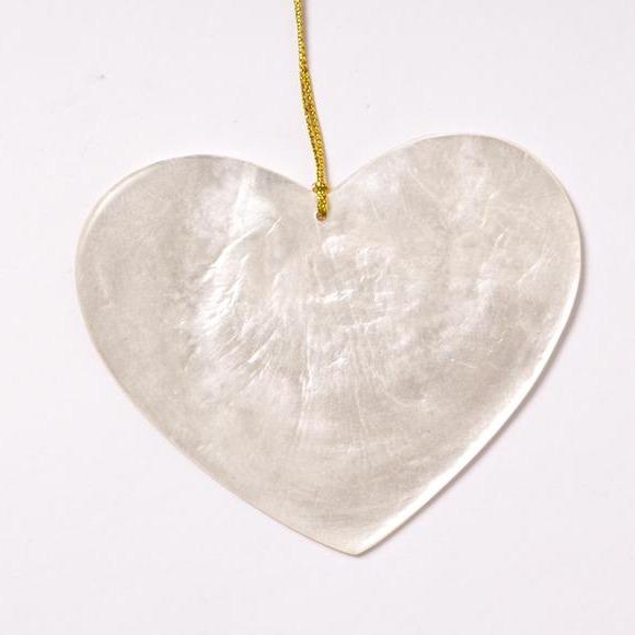 Heart Ornament, White Holiday Ornaments Kinta Default Title  