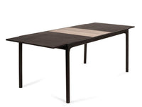 Unna Table (Extendable) Dining Table Zanat 82.5" W x 33.5" D x 29" H Maple Black Stain 