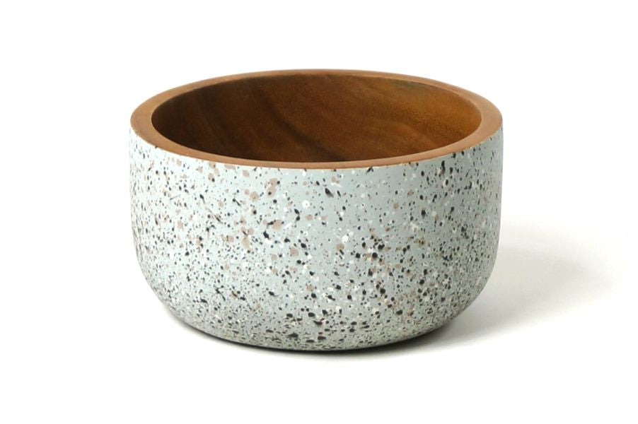 Grey/Black Splattered Bowl Bowls Kinta   