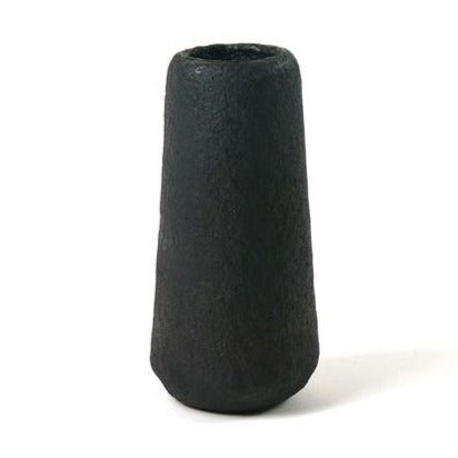 Black Paper Mache Vase, Medium Vase Kinta   