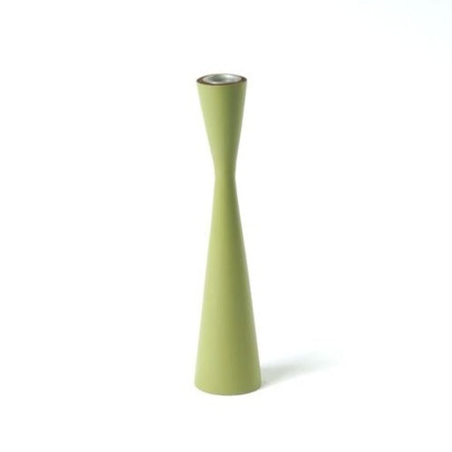 Acacia Candleholder, Hourglass Short Candles Sale Kinta Olive Green