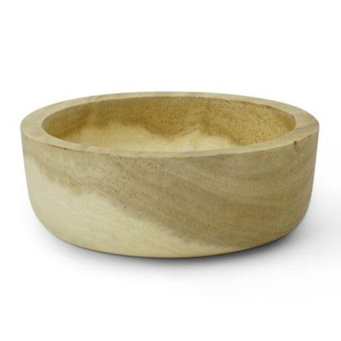 Wood Serving Bowl, Blond  Kinta   