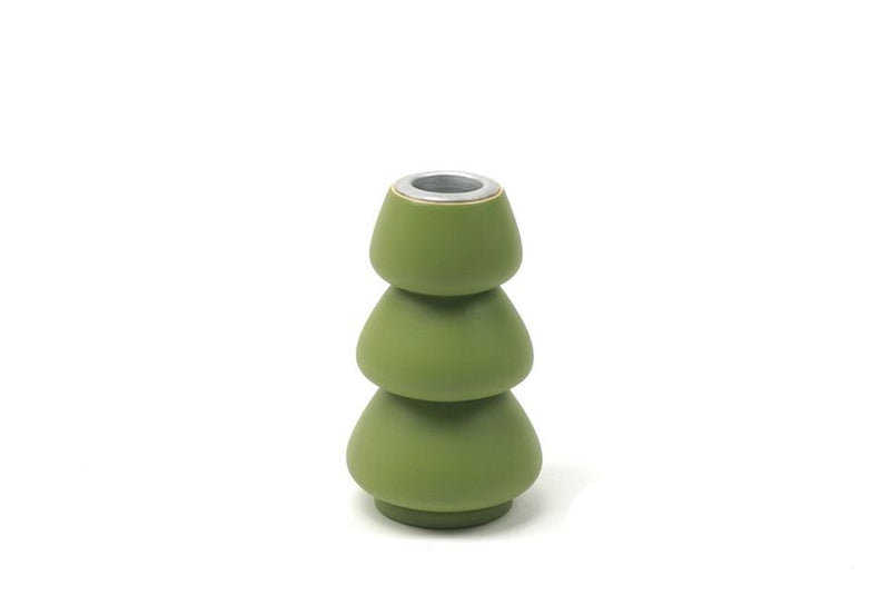 Tapered Candleholder 3.5" Candleholder Kinta Olive Green  