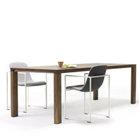 Essenza Table Dining Table Arco 61" W x 35" D x 29.5" H Solid Oak 