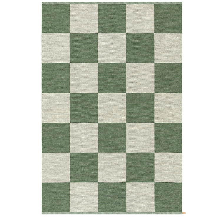 Checkerboard Icon Rug Area Rug Kasthall 2’10” x 7’11” Grey Pear 