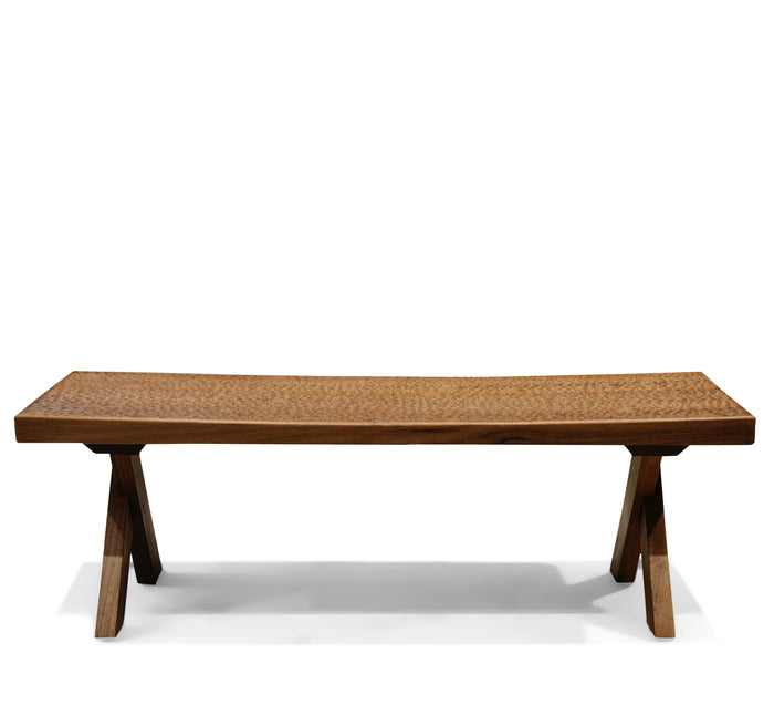 Touch Bench Bench Zanat Wood 39.5" W x 15.5" D x 17.5" H Maple White Oil