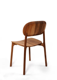 Unna Chair Dining Chair Zanat Maple Wenge Stain Reshma Edge I 20.5" H x 20" D x 32.5" H x SH 17.5"