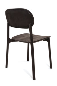 Unna Chair Dining Chair Zanat Maple Black Stain Reshma Edge I 20.5" H x 20" D x 32.5" H x SH 17.5"