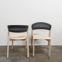 Cafe Chair Demo Arco Natural Beech Grey Mesh/Birch Seat 