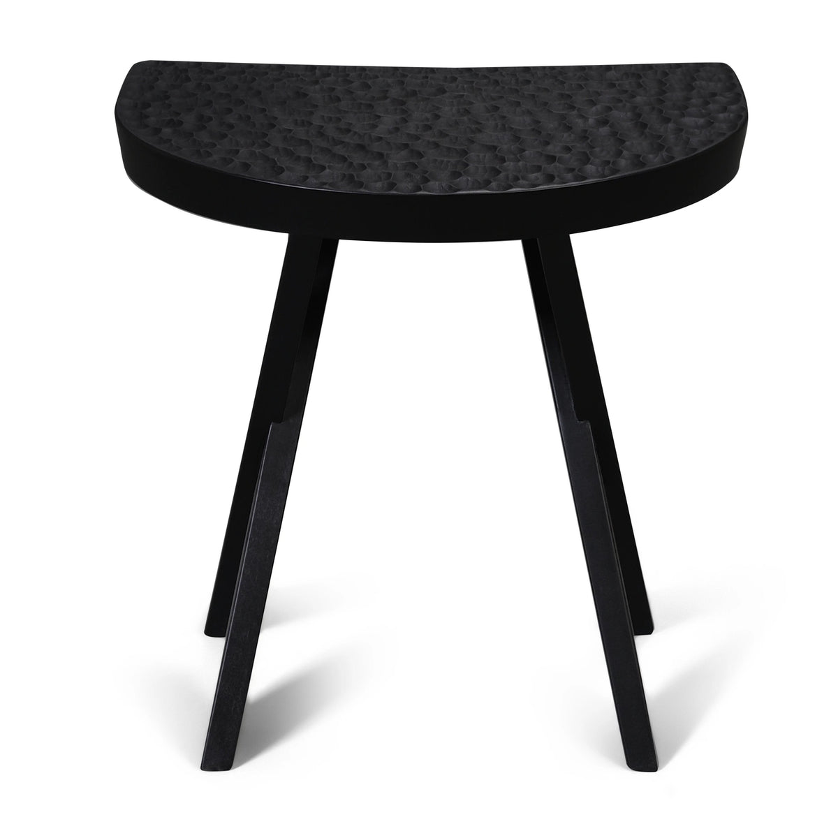 Touch Stool Half Moon Stool Zanat Maple Black Stain  