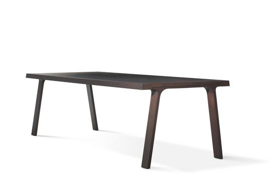 Doble Table - Wide Dining Table Montis 10 Seater: 126" w x 41" d x 29" h Solid Walnut 