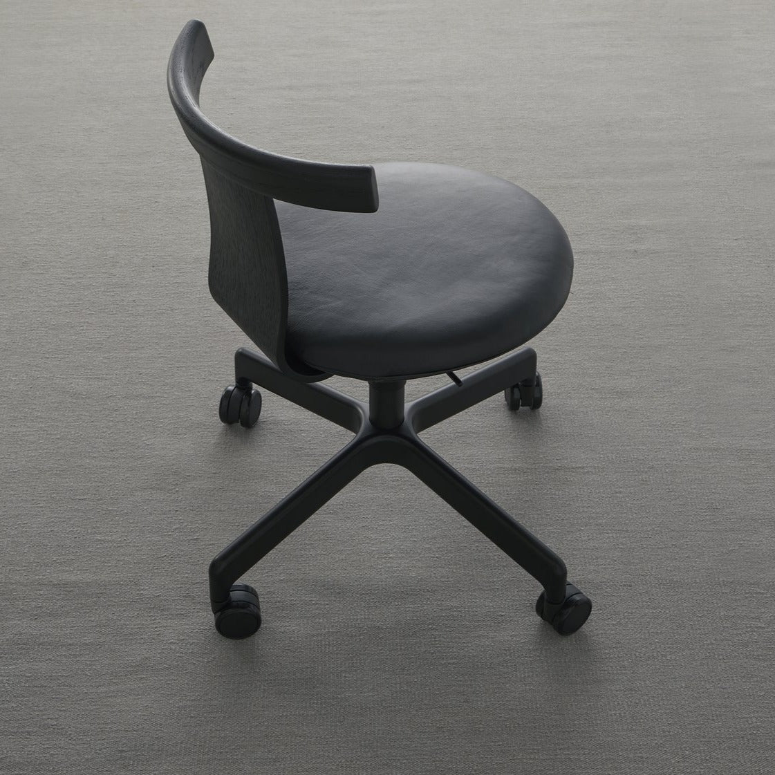 Jiro Swivel Chair with Upholstered Seat Task Chair Resident   