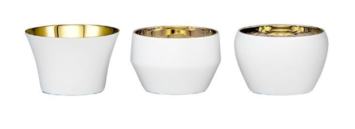 Kin Tea Light Set Candleholder Skultuna White Set of 3 