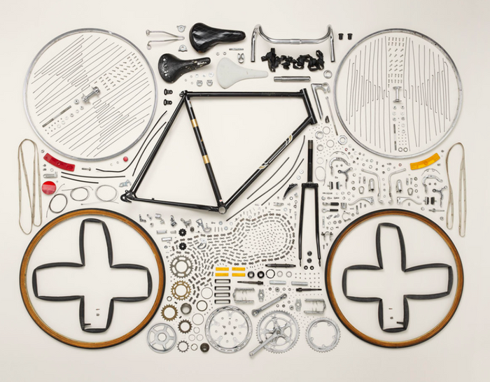 Disassembled Bicycle, Art Print Art Print Etsy   