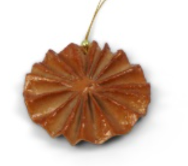 Origami Ornament, Cognac Holiday Ornaments Kinta   