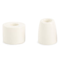 Petite Ceramic Taper Holders, Matte White Candle Holder The Floral Society   