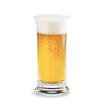 NO. 5,  Beer Glass, Set of 6 Glassware Holmegaard Set of 6  