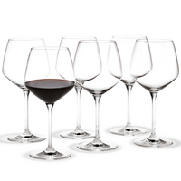 Perfection, Burgundy Glass Glassware Holmegaard Set of 6  