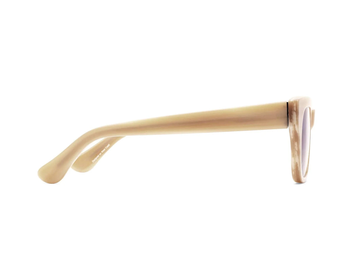 Miklos Reading Glasses, Polished Bone Readers Caddis   