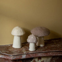 Felt Dotty Mushroom, Natural Decor Muskhane   