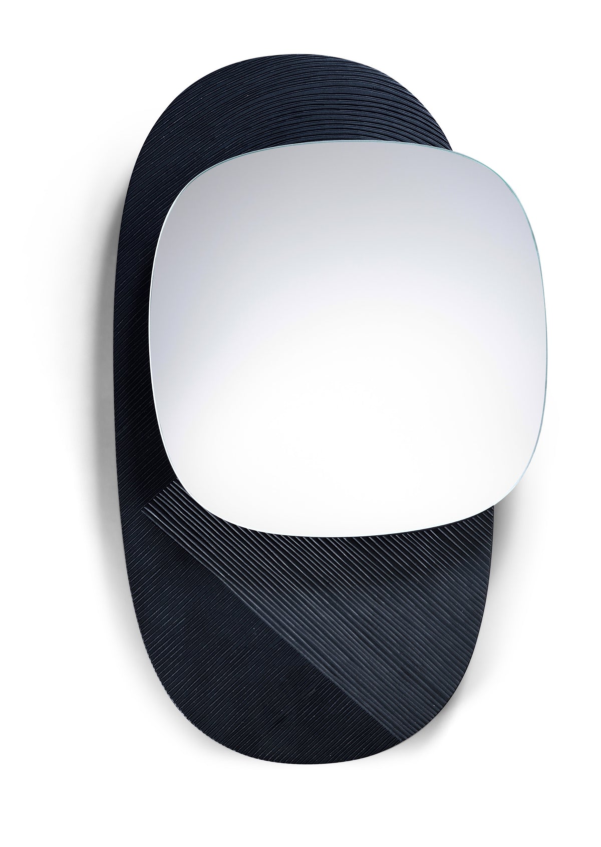 Eclipse Wall Mirror Mirror Zanat Medium Maple Black 