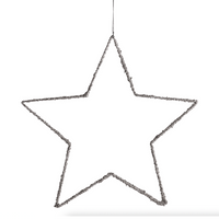 Glass Glitter Christmas Star Holiday Decor Tine K Home Extra Large  