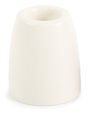 Petite Ceramic Taper Holders, Matte White Candle Holder The Floral Society Cone  