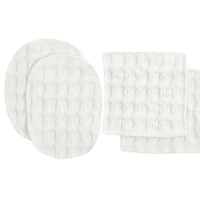 Organic Cotton Big Waffle Makeup Pads Makeup Pads The Organic Company Natural White  