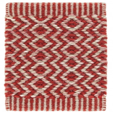 Ingrid Icon Rug Area Rug Kasthall 3’ x 9’ Red and White 