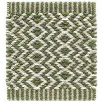 Ingrid Icon Rug Area Rug Kasthall 3’ x 9’ Green and White 