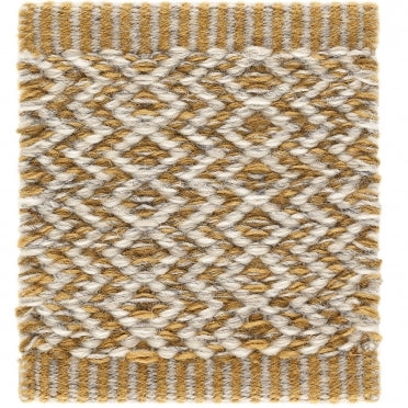 Ingrid Icon Rug Area Rug Kasthall 3’ x 9’ Yellow and White 