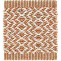 Ingrid Icon Rug Area Rug Kasthall 3’ x 9’ Orange and White 