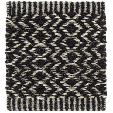 Ingrid Icon Rug Area Rug Kasthall 3’ x 9’ Black and White 