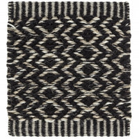 Ingrid Icon Rug Area Rug Kasthall 3’ x 9’ Black and White 