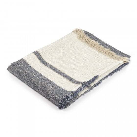 North Sea Stripe Throw Throw Libeco   