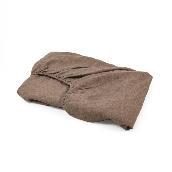 Nottinghill Fitted Sheet Bed Sheet Libeco Twin Nottinghill Brown 