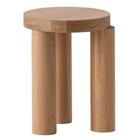 Offset Side Table/Stool Side Table Resident Natural Oak  