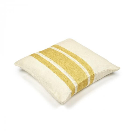 Mustard Stripe Pillow Throw Pillow Libeco   