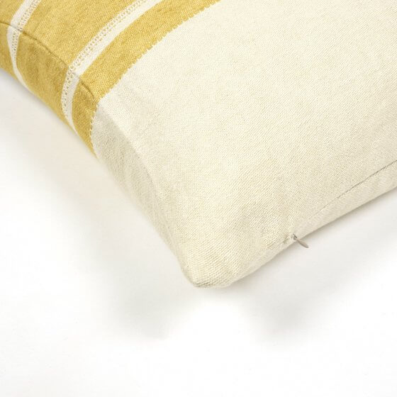 Mustard Stripe Pillow Throw Pillow Libeco   