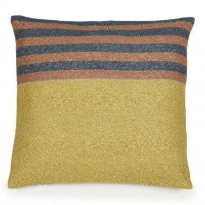 Red Earth Stripe Pillow Throw Pillow Libeco 20' x 20" Without Fill 