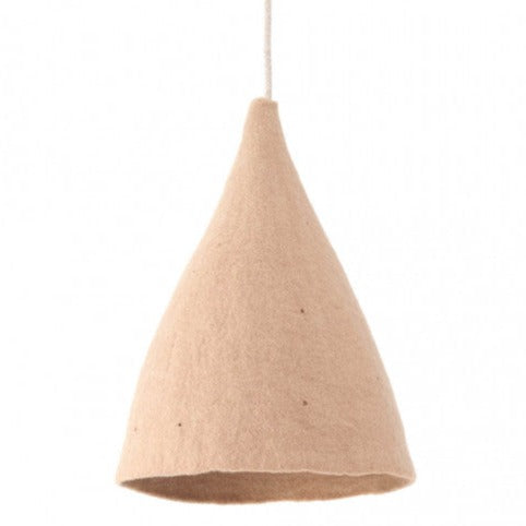 Plain Tall Tipi Lampshade, Nude Pendant Light Muskhane Nude  